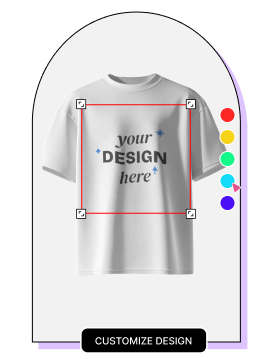 Customize your 3d t-shirt mockup