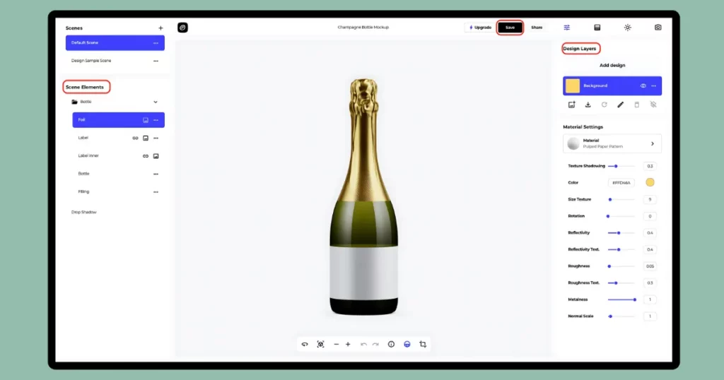 customize 3d mockups in provisual.app