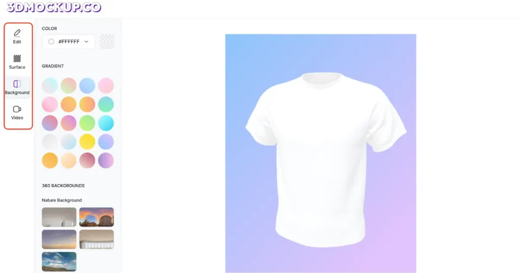 customize your 3d t shirt mockup in 3dmockup.co