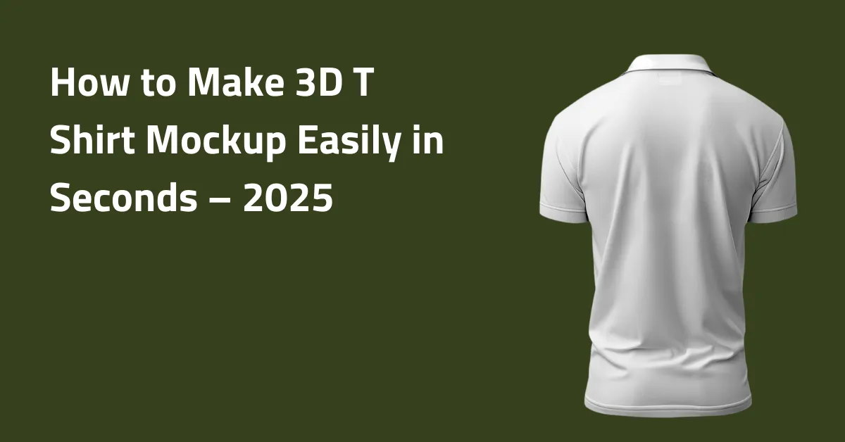 How to Make 3D T Shirt Mockup Easily in Seconds – 2025