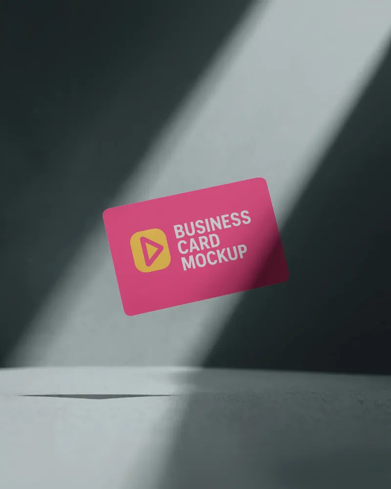 3d Business Card Mockup Template