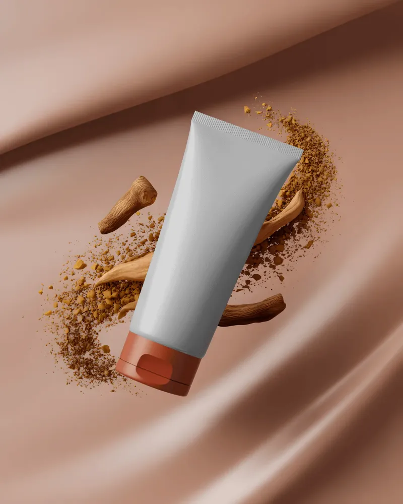 3d tube packaging mockup