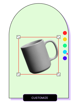 Customize 3D Mug mockup