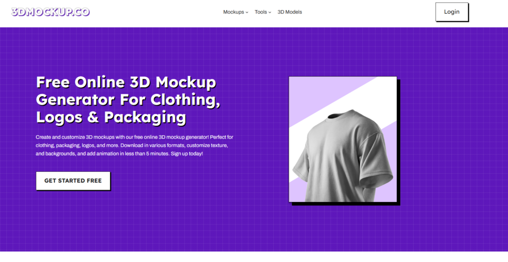 Open and Log In on 3DMockup.co