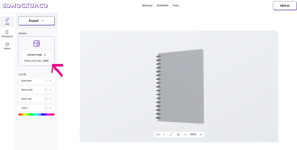 Upload & Customize Your Design 3d mockup