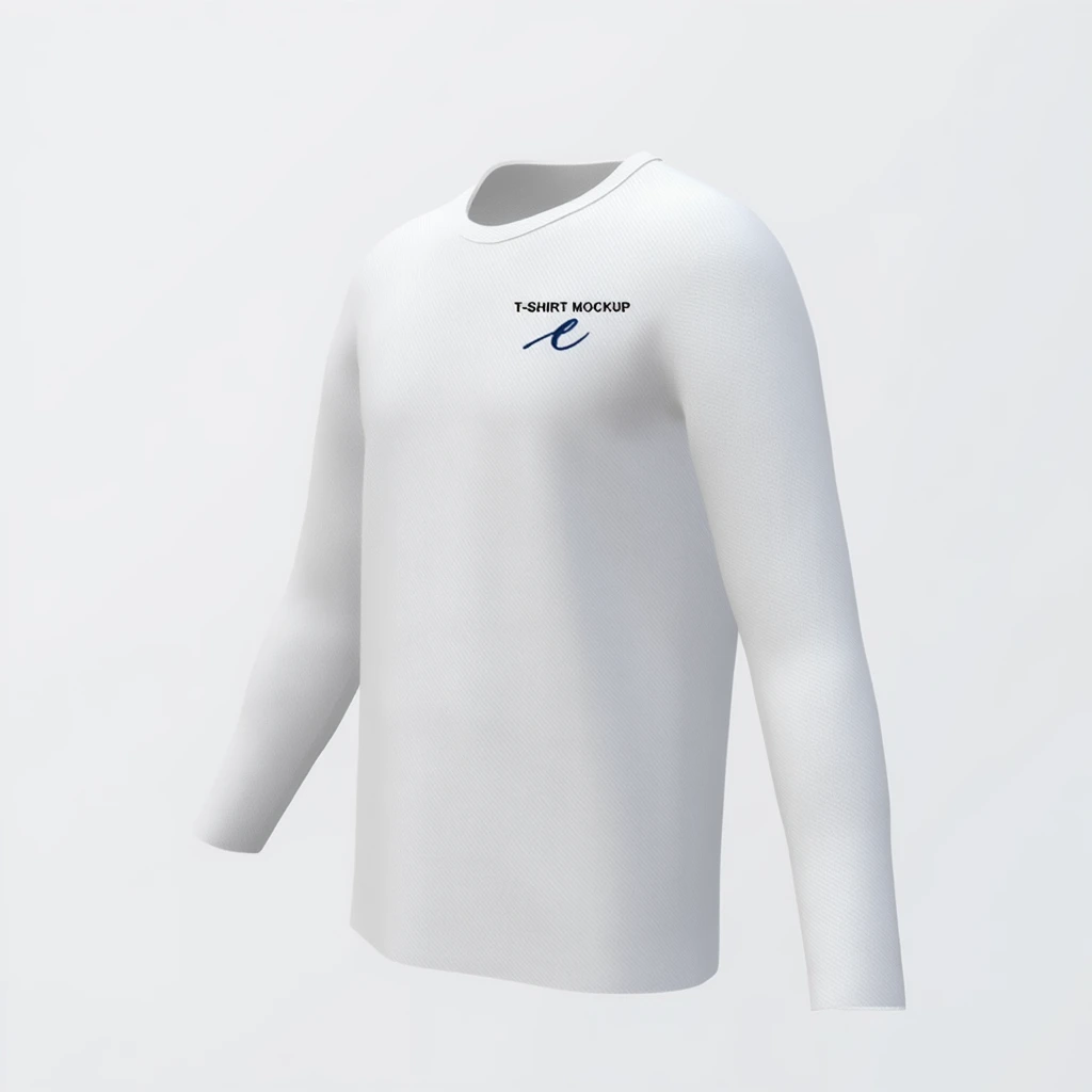 Full Sleeve 3d Tshirt Mockup