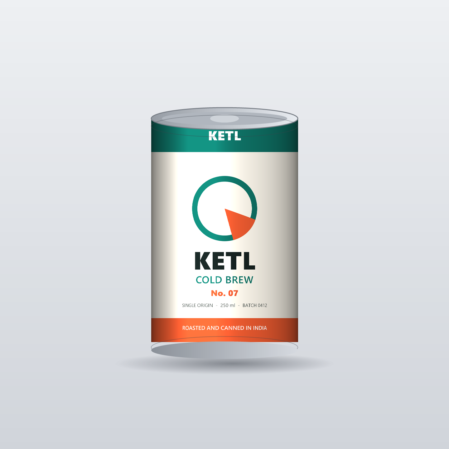 A cold brew can labelled KETL, used as the single test image for every AI 3D model generator