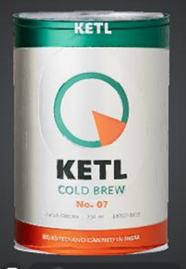 Tripo AI 3D model of the KETL can showing crisp wordmark and partially readable fine print