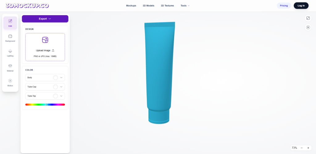 tube mockup